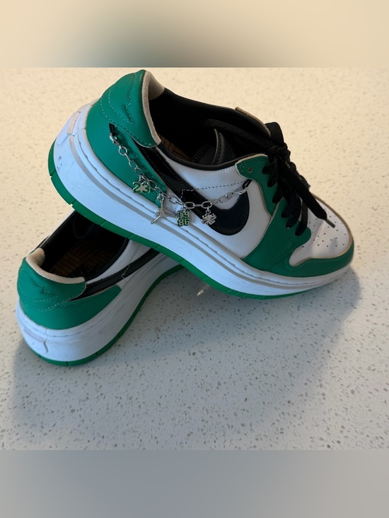 Jordan Shoes - Women's Air Jordan 1 Low Elevate - Lucky Green